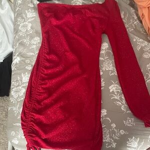 Windsor Red One Shoulder Dress